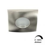 LED spot Calisto GU10 6Watt vierkant NIKKEL dimbaar