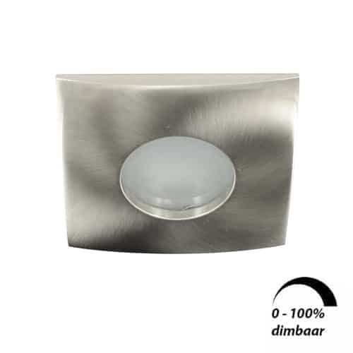 LED spot Calisto GU10 6Watt vierkant NIKKEL dimbaar