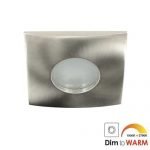 LED spot Calisto GU10 7Watt vierkant NIKKEL dimbaar