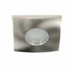 LED spot Calisto GU10 COB 3Watt vierkant NIKKEL dimbaar