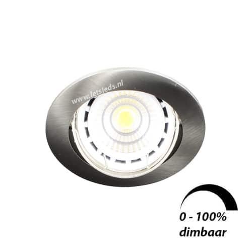 LED spot kantelbaar GU10 6Watt rond dimbaar 53