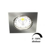 LED spot kantelbaar GU10 6Watt vierkant dimbaar 51