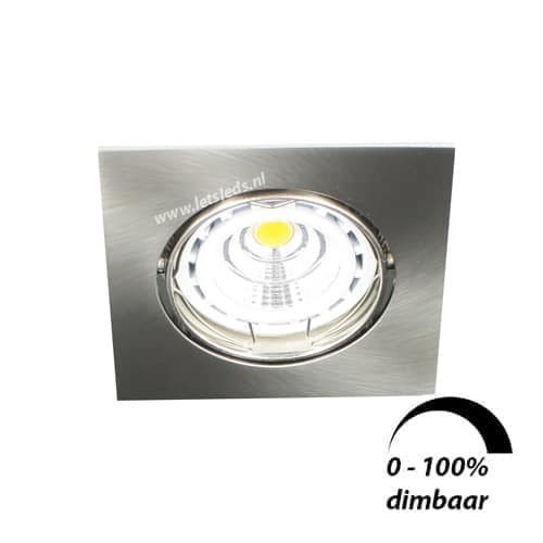 LED spot kantelbaar GU10 6Watt vierkant dimbaar 51