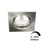 LED spot kantelbaar GU10 6Watt vierkant dimbaar 52