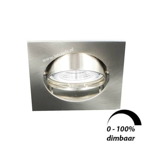 LED spot kantelbaar GU10 6Watt vierkant dimbaar 52