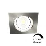 LED spot kantelbaar GU10 6Watt vierkant dimbaar 53