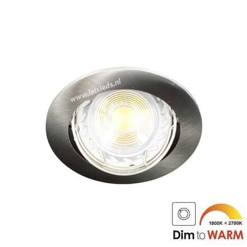LED spot kantelbaar GU10 7Watt rond dimbaar 53