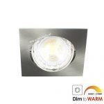 LED spot kantelbaar GU10 7Watt vierkant dimbaar 53