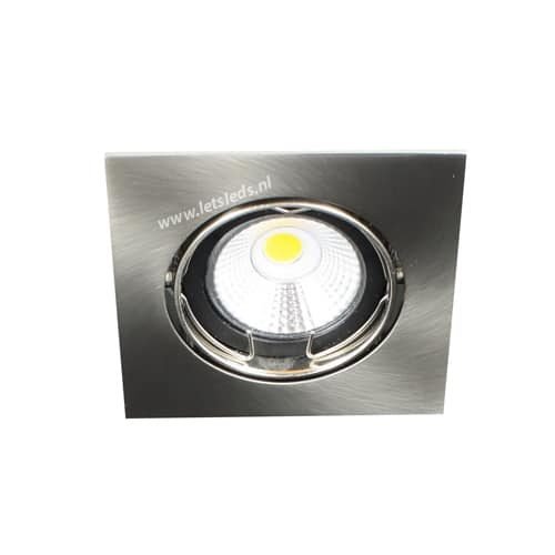 LED spot kantelbaar GU10 COB 9Watt vierkant dimbaar 51