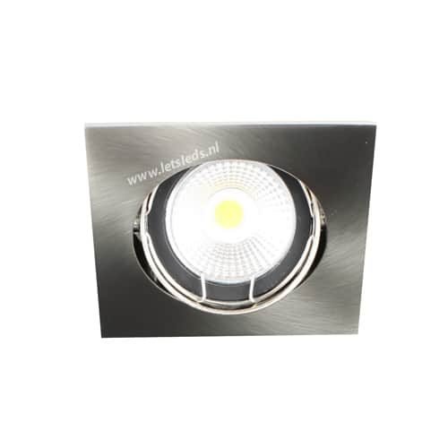 LED spot kantelbaar GU10 COB 9Watt vierkant dimbaar 53