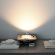 LED spot kantelbaar 5Watt vierkant NIKKEL dimbaar-8