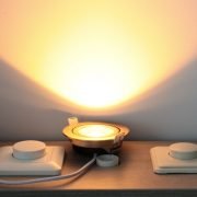 LED spot kantelbaar 7Watt rond NIKKEL dimbaar-5