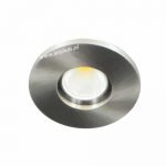 LED spot GU10 COB 3Watt rond NIKKEL IP65 dimbaar-5