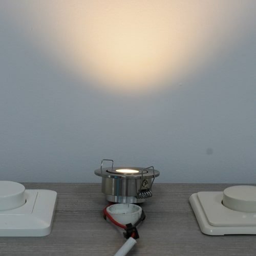 LED spot 52mm kantelbaar 3Watt rond NIKKEL dimbaar-3