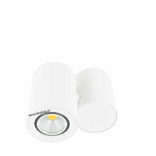 LED opbouwspot 3Watt draaibaar rond WIT dimbaar01