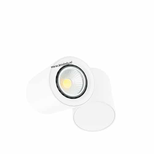 LED opbouwspot 3Watt draaibaar rond WIT dimbaar02