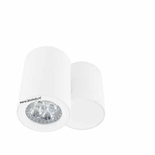 LED opbouwspot 4Watt draaibaar rond WIT dimbaar01