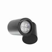 LED opbouwspot 4Watt draaibaar rond ZWART dimbaar02