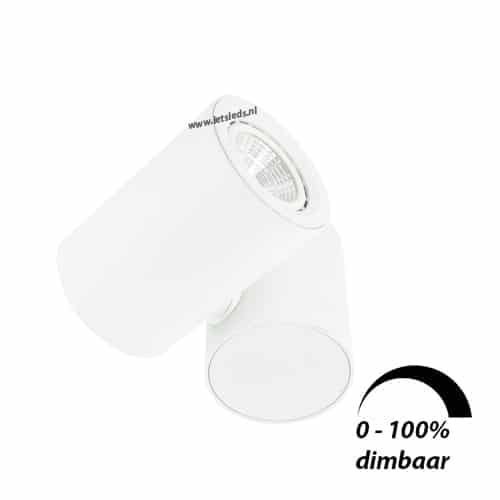 LED opbouwspot 6Watt draaibaar rond WIT dimbaar03