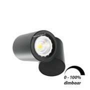 LED opbouwspot 6Watt draaibaar rond ZWART dimbaar02