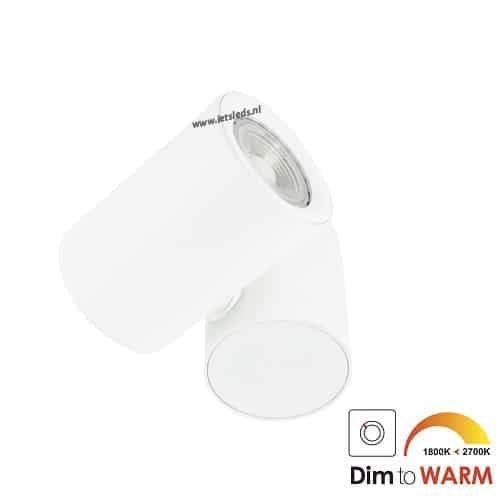 LED opbouwspot 7Watt draaibaar rond WIT dimbaar03