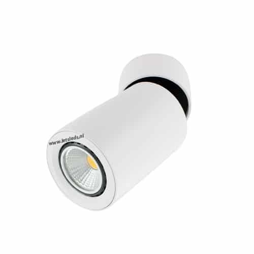 LED opbouwspot Malta 3Watt rond kantelbaar WIT dimbaar-2