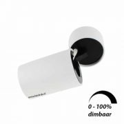 LED opbouwspot Malta 3Watt rond kantelbaar WIT dimbaar-6