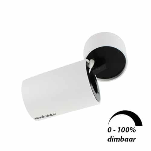 LED opbouwspot Malta 3Watt rond kantelbaar WIT dimbaar-6