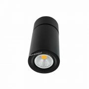 LED opbouwspot Malta 3Watt rond kantelbaar ZWART dimbaar-1