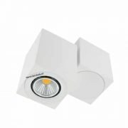 LED opbouwspot Malta 3Watt vierkant draaibaar WIT dimbaar