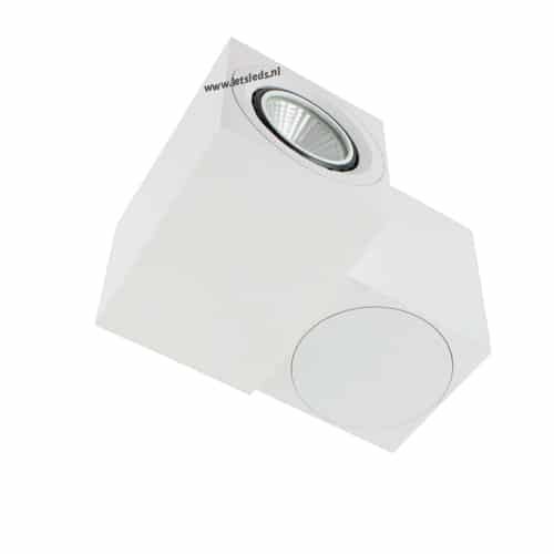 LED opbouwspot Malta 3Watt vierkant draaibaar WIT dimbaar-3