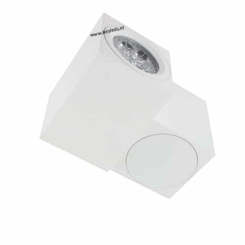 LED opbouwspot Malta 4Watt vierkant draaibaar WIT dimbaar-3