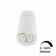 LED opbouwspot Malta 6Watt rond kantelbaar WIT dimbaar-4