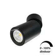 LED opbouwspot Malta 6Watt rond kantelbaar ZWART dimbaar-5