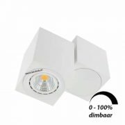 LED opbouwspot Malta 6Watt vierkant draaibaar WIT dimbaar-4