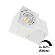 LED opbouwspot Malta 6Watt vierkant draaibaar WIT dimbaar-5