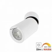 LED opbouwspot Malta 7Watt rond kantelbaar WIT dimbaar-5