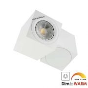 LED opbouwspot Malta 7Watt vierkant draaibaar WIT dimbaar-5