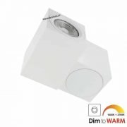 LED opbouwspot Malta 7Watt vierkant draaibaar WIT dimbaar-6