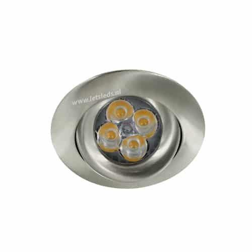 LED spot GU10 4Watt rond NIKKEL dimbaar-2