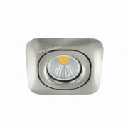 LED spot GU10 5Watt COB vierkant NIKKEL dimbaar-1