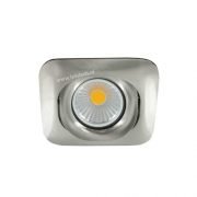 LED spot GU10 5Watt COB vierkant NIKKEL dimbaar-2