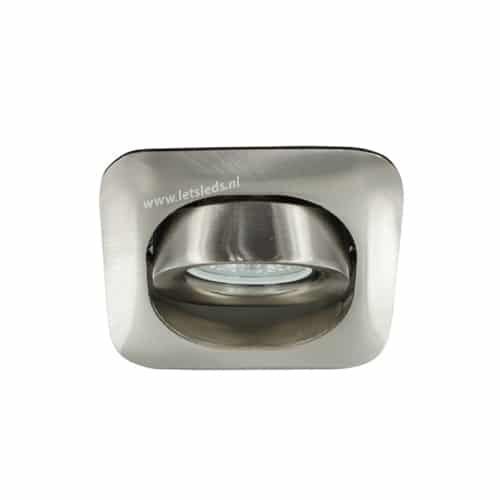 LED spot GU10 5Watt COB vierkant NIKKEL dimbaar-3