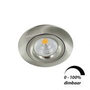LED spot GU10 6Watt COB rond NIKKEL dimbaar-4