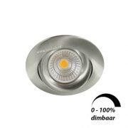 LED spot GU10 6Watt COB rond NIKKEL dimbaar-5