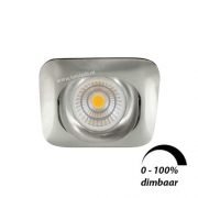 LED spot GU10 6Watt COB vierkant NIKKEL dimbaar-5