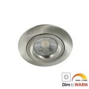 LED spot GU10 7Watt COB rond NIKKEL dimbaar-4
