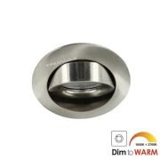 LED spot GU10 7Watt COB rond NIKKEL dimbaar-6