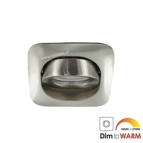 LED spot GU10 7Watt COB vierkant NIKKEL dimbaar-6