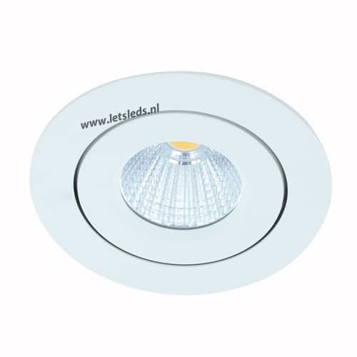 LED spot kantelbaar 8Watt rond WIT IP65 dimbaar-1